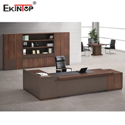 Luxury Officeworks Furniture Desks , Contemporary Executive Desk Glossy Surface