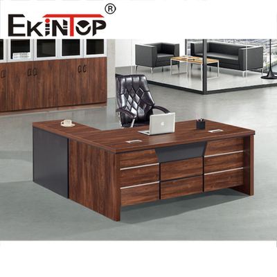 Half Round Office Desk Furniture European 100% MDF Executive Office Desk