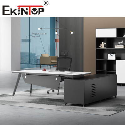 Office Furniture Modern Style Desk Contoured Seat L Shaped Executive Office Desk