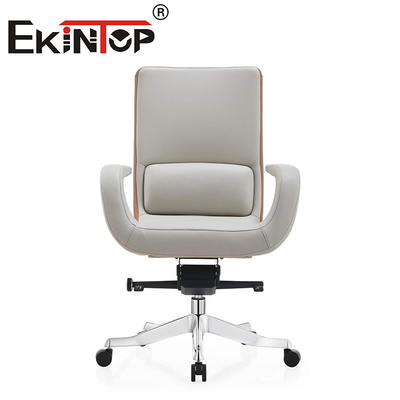 Real Leather Revolving Office Staff Executive Chair Cowhide Office Chair