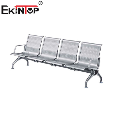 Commercial Waiting Chair 3 Seater Stainless Steel Material For Lounges ODM