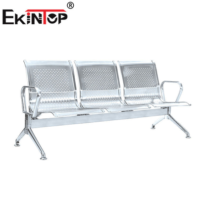 Metal 3 Seater Waiting Room Chairs , Public Waiting Bench For Office OEM