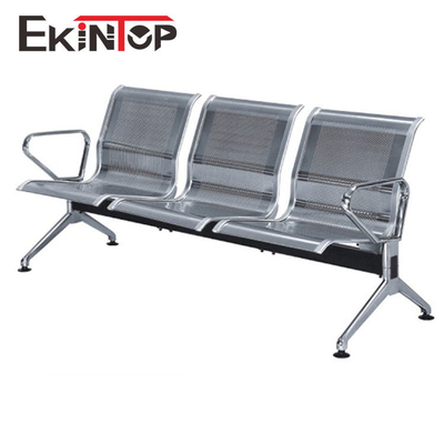 Metal 3 Seater Waiting Room Chairs , Public Waiting Bench For Office OEM