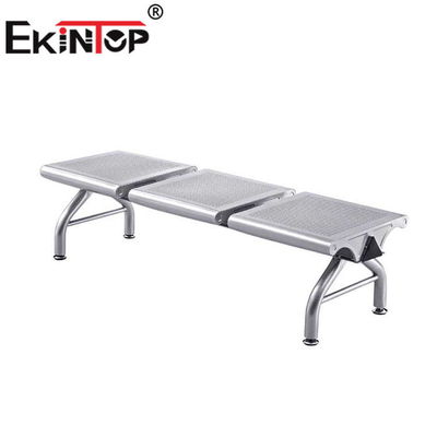 3 Seats Steel Frame Public Waiting Chair Comfortable For Bus Subway Station