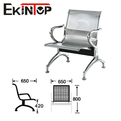 Ekintop Steel Reception Chairs Single Seater For Waiting Room Beauty Salon