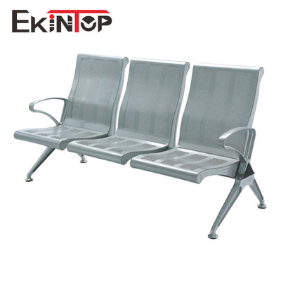 Airport Hospital Waiting Chair 3 Seater Stainless Steel Iron Material