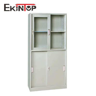 Folding Glass Metal Office File Cabinet Lockable Cupboard Waterproof Odorless