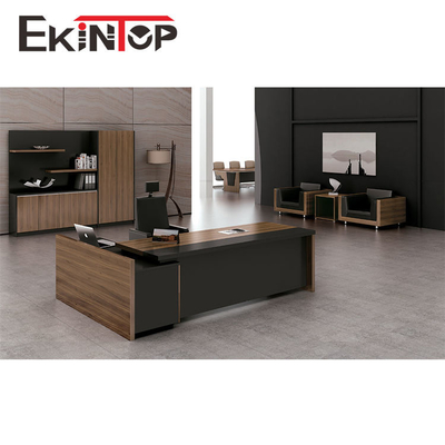 Modern Wooden Melamine Desk L Shaped 2400mm×1850mm×750mm ODM