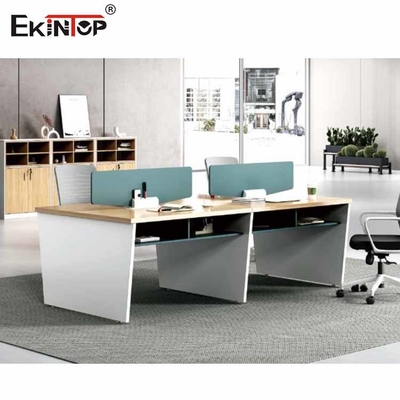 Ekintop Modern Cubicle Workstation 2 Color Seamless Stitching For Office