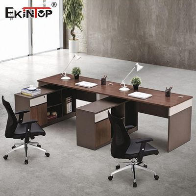 Multifunctional Office Desk Cubicles , Wooden Workstation Desk For Office Clerk