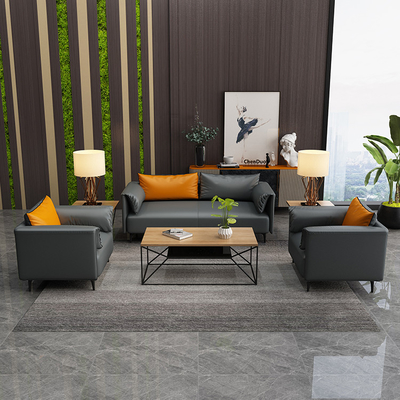 Leisure Leather Waiting Sofa For Office School Multifunctional ODM