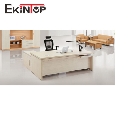 Executive Wooden Melamine Board Table For Home Office CEO Boss