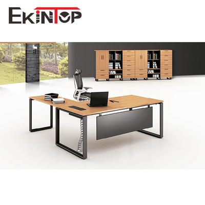 Home Study Melamine Desk Extendable For CEO Boss Secretary OEM