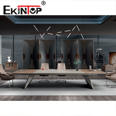 Multifunction Modern Meeting Desk , Executive Meeting Table Wood Melamine Material