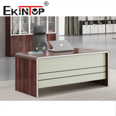 Luxury Boss Table Desk Industrial Loft Style Executive Office Desk 1600W*800D*760mm