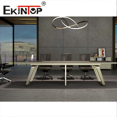 Walnut 4m 5m 10 Person Office Conference Table Meeting Boardroom