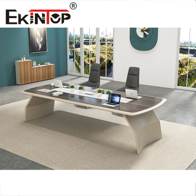 Office Furniture 6 Person Bureau Conference Table Meeting Table With Metal