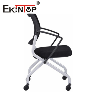 School Office Training Chairs With Writing Tablet Leather Bentwood Material OEM ODM