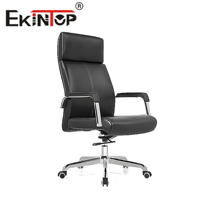 OEM Black Leather Chair Commercial Modern Style For Officeworks