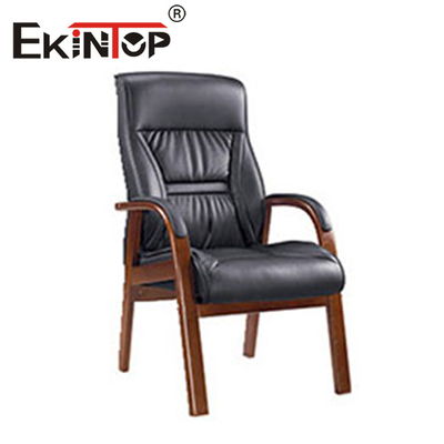 Luxury Comfortable Design Linkage Armrest Office Leather Chair Manufacturer Customizable