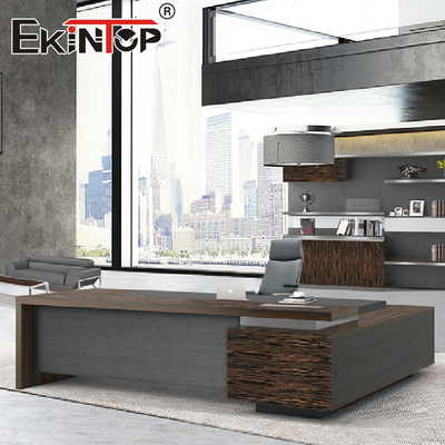 Wood Veneer Top Office Desk Furniture Manager Wood Computer Desk