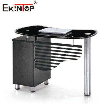 Metal Frame Tempered Glass Office Desk Morden Office Workstation Fruniture