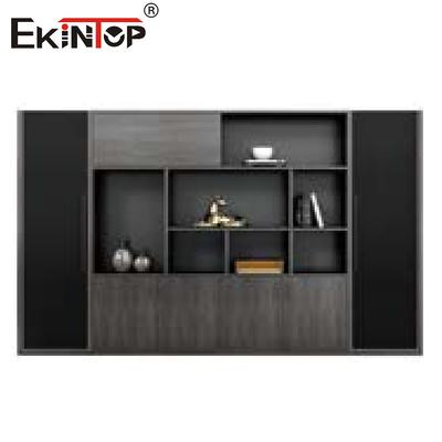 L Shaped Office Desk And File Cabinet Set Modern Style For Office Furniture