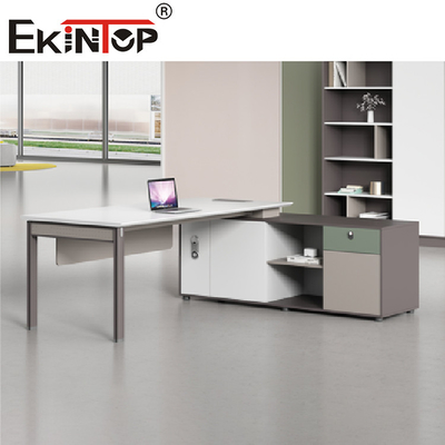 Ergonomic Office Desk Wooden Computer Table For Home Furniture Iron