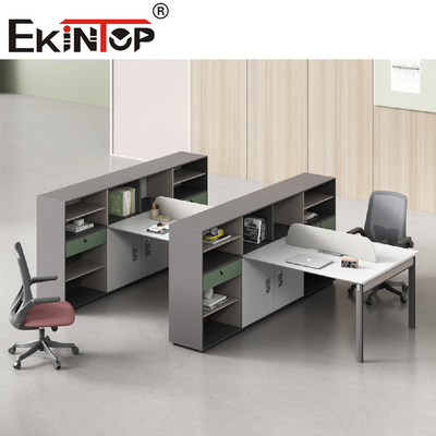 Demountable Cubicles Office Workstation Partition Writing Computer Table For 2-8 Person