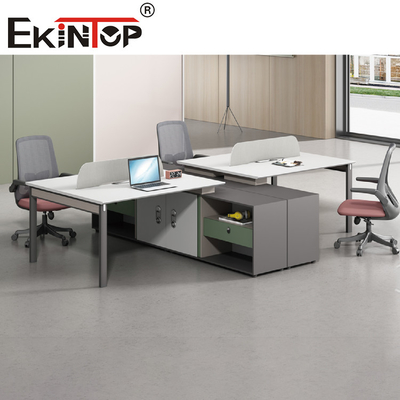 Demountable Cubicles Office Workstation Partition Writing Computer Table For 2-8 Person