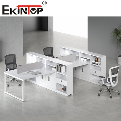 2-8 Person Office Partition Workstation System Furniture Rectangular Shape