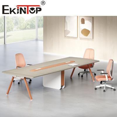 Modern Custom Wood Conference Table  Include Integrated Audiovisual Systems