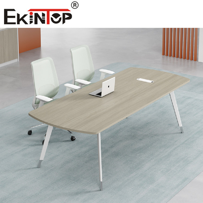 Modern Custom Wood Conference Table  Include Integrated Audiovisual Systems