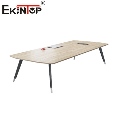 Modern Conference Long Table 10 People Meeting Desk 5 Year Warranty