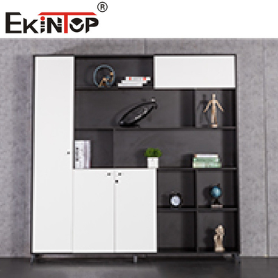 4 Drawer Lateral Fireproof File Cabinet Wood Bookshelf For Office Furniture