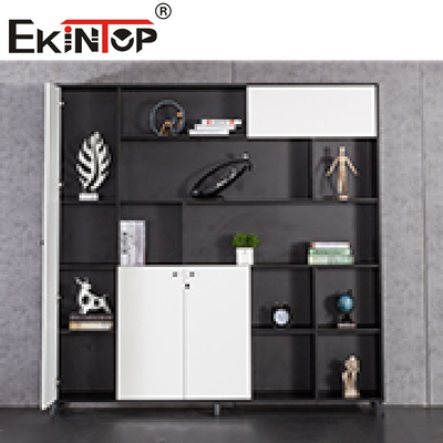 4 Drawer Lateral Fireproof File Cabinet Wood Bookshelf For Office Furniture