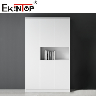 4 Drawer Lateral Fireproof File Cabinet Wood Bookshelf For Office Furniture