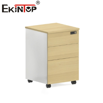 Wood 3 Drawer Fireproof File Cabinet  Living Room Filing Cabinets
