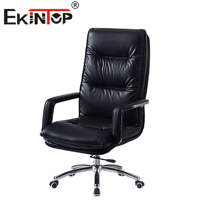 Executive Modern Black Leather Chair Easy Clean For Office Furniture High Back
