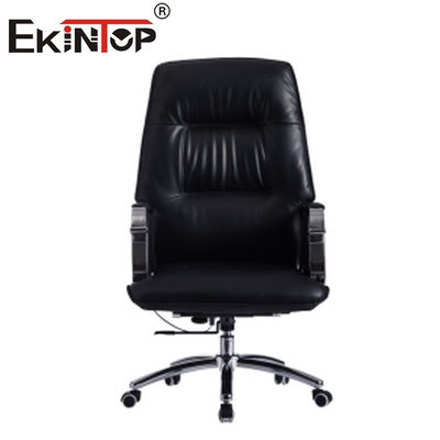 Brown Luxury Leather Chair Adjustable height For  Hospital Furniture