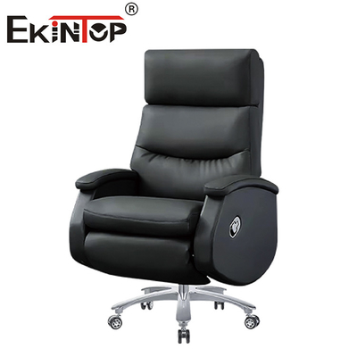 Brown Luxury Leather Chair Adjustable height For  Hospital Furniture