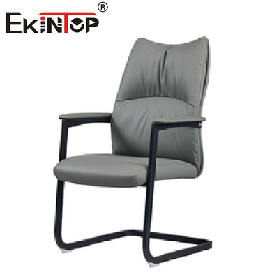 Ergonomic Executive Yellow Leather Chair Indoor Lounge Chair