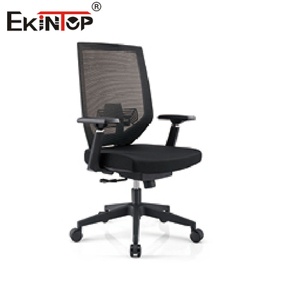 Black Gray High Back Mesh Office Chair For Desk With Wheels