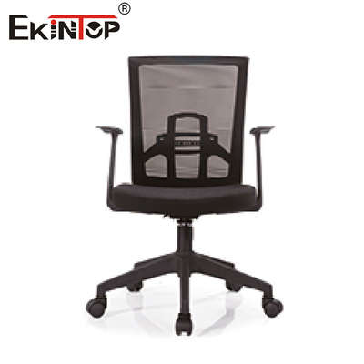 Black Gray High Back Mesh Office Chair For Desk With Wheels