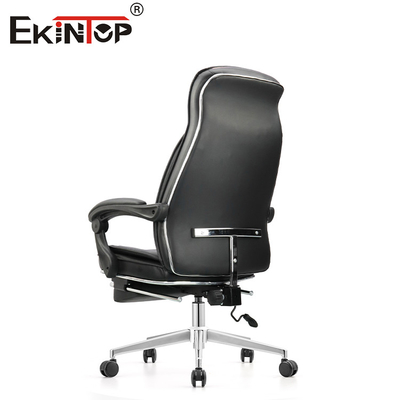 Contemporary 360 Swivel Black Leather Chair For Office Furniture