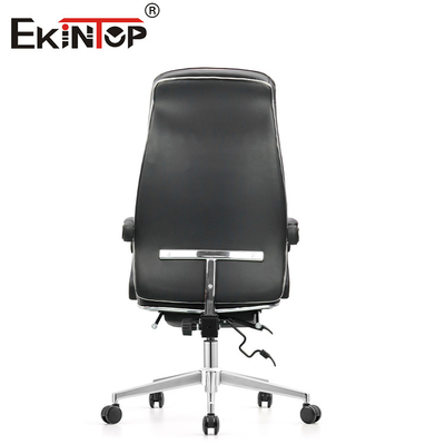 Contemporary 360 Swivel Black Leather Chair For Office Furniture