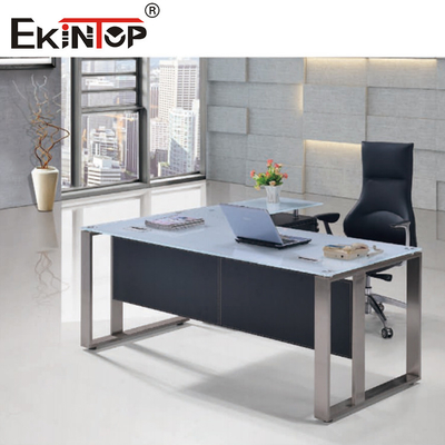 SGS Executive Glass Office Desk Corner Table Home Furniture