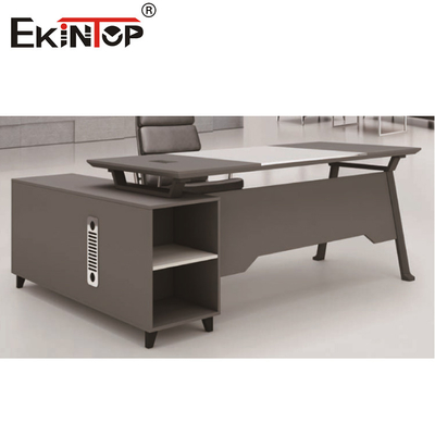 Multipurpose Tempered Glass Office Desk Morden Style For Officeworks