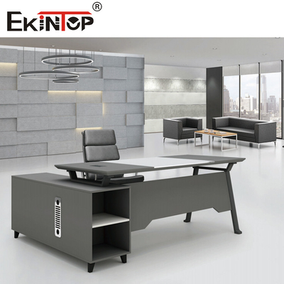 Multipurpose Tempered Glass Office Desk Morden Style For Officeworks