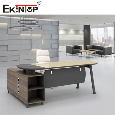 Multipurpose Tempered Glass Office Desk Morden Style For Officeworks